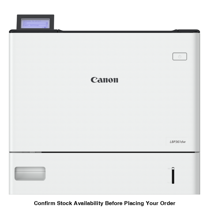 CANON LBP361DW LASER TECHNOLOGY MONO PRINTER WORKGROUP PRINTER, 61PPM A4, 50 IPM DUPLEX, 550 SHEET CASETTE, 100 SHEET MULTI PURPOSE TRAY, WIFI, MOBILE PRINTING, MICROSOFT UNIVERSAL PRINT, CRG 073 - Guards On Duty Shop