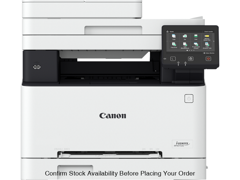 CANON MF657CDW LASER TECHNOLOGY COLOUR MFP 4 IN 1 PRINT / COPY/ SCAN/FAX, 21 PPM A4, 1200 X 1200 DPI, PLATEN, 2 SIDED ADF (RMPV 250 - 2500 PPM) CRG 067 C/M/Y/K, CGR 067 H C/M/Y/K - Guards On Duty Shop
