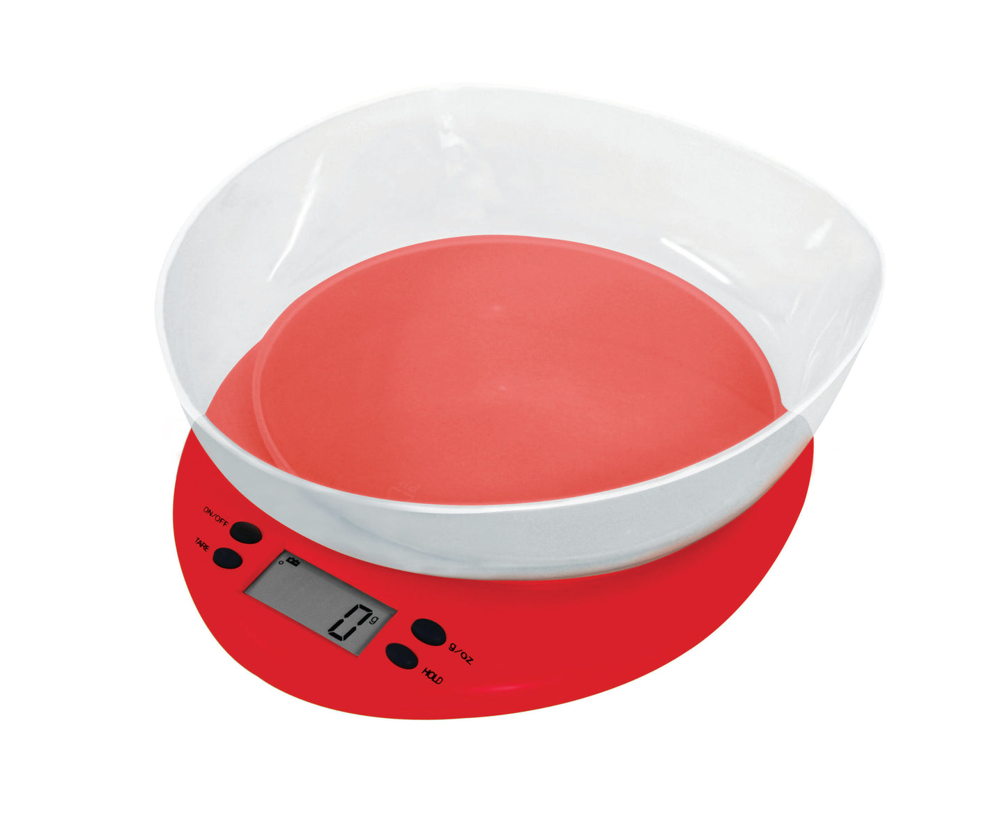 CASA Kitchen Scale Plastic Fresco Red