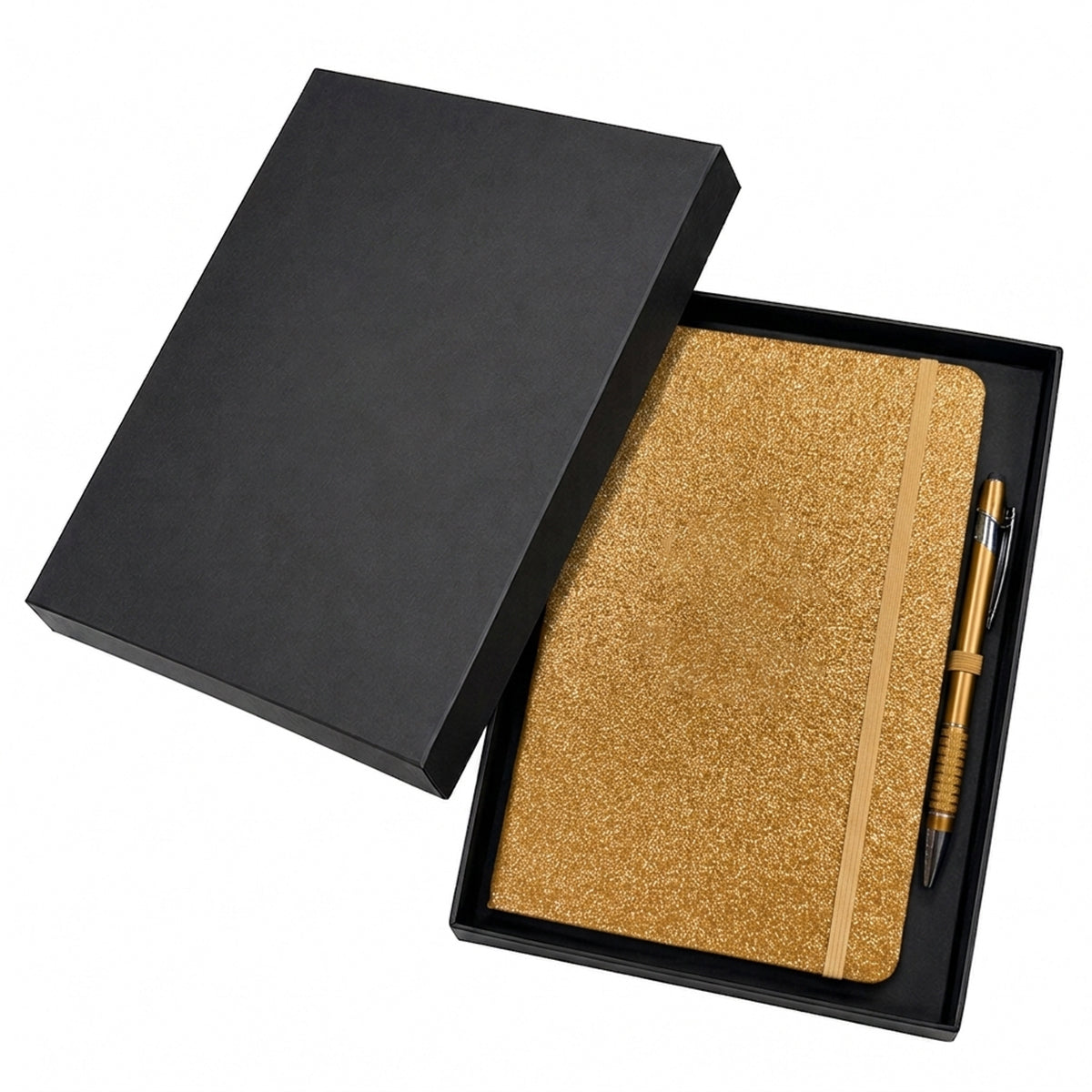 Shimmer Notebook & Pen Gift Set - Gold
