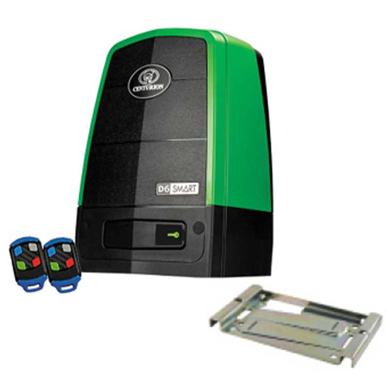 Centurion D6 SMART 24V Sliding Gate Motor incl 2 x TX4 & Base Plate