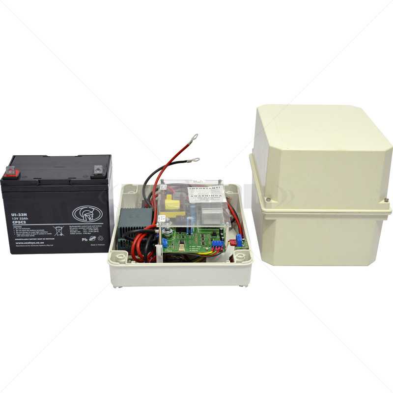 Centurion Gate Motor A10 DC Converter 3A incl Battery + Enclosure