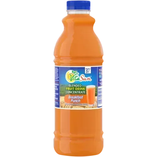 Vita Sun 9 X 1Lt Breakfast Punch 8% Blended Fruit Drink Concentrate 1 Liter (Sold 9 x 1L Per Case) Guards On Duty Security