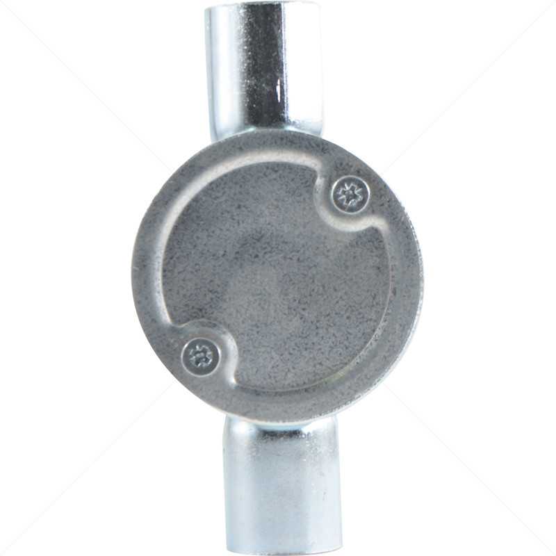 Conduit Bosal - 20mm 3-Way Box Galvanised incl Lid & Screws