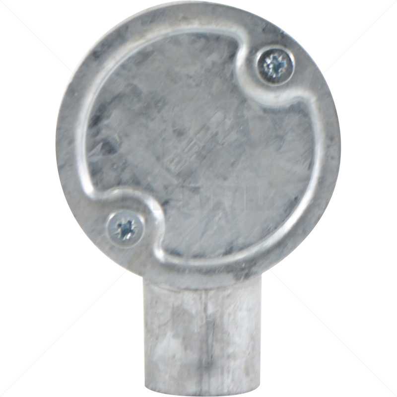 Conduit Bosal - 25mm 1-Way Box Galvanised incl Lid & Screws