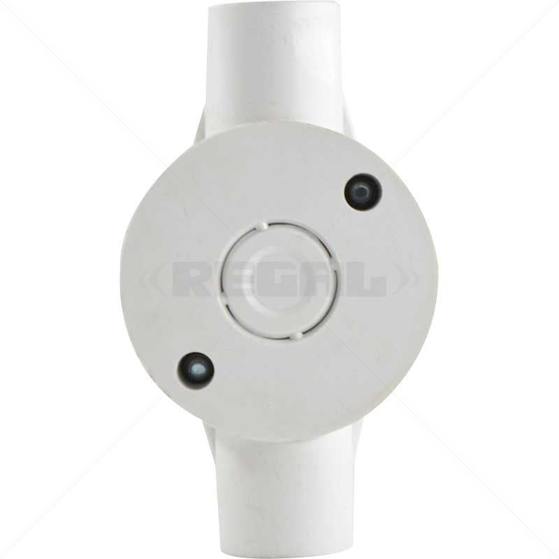 Conduit PVC - 25mm 2-Way Box with Lid and Screws