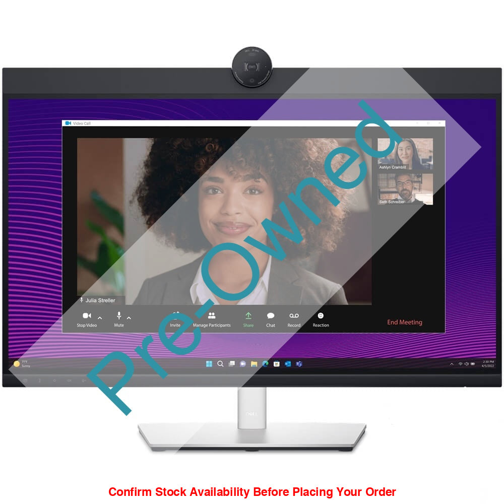 CPO DELL 27 VIDEO CONFERENCING MONITOR - P2724DEB, 68.47CM (27.0"), 1X HDMI, 2X DP, 1X LAN(RJ45), 5X USB 3.2, 1X USB TYPE-C, 2X DIGITAL MICROPHONES, 2X 5W BUILT-IN SPEAKERS, INCLUDES DP & USB CABLES CPO - BOX OPENED/BOX DAMAGED - Guards On Duty Shop