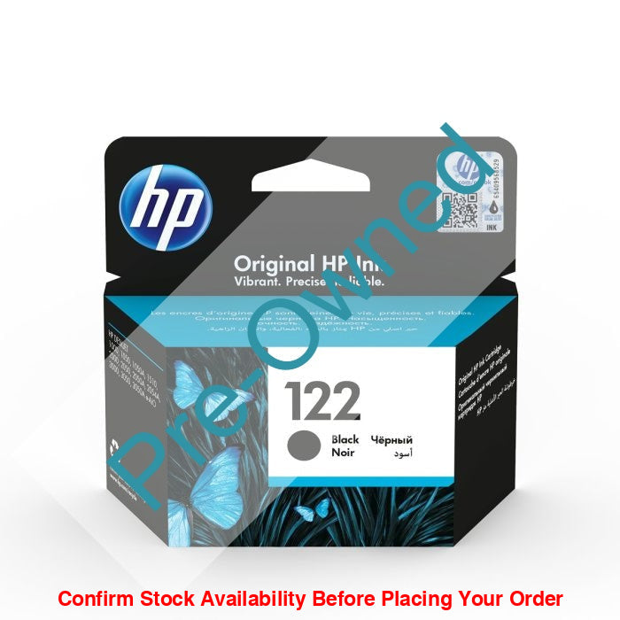 CPO HP 122 BLACK INK CARTRIDGE CPO - BOX OPENED/BOX DAMAGED - Guards On Duty Shop & Security Guards