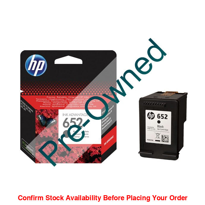 CPO HP 652 BLACK INK CARTRIDGE - IA 3835 CPO - BOX OPENED/BOX DAMAGED - Guards On Duty Shop & Security Guards