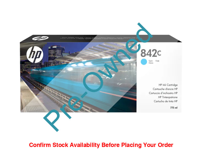 CPO HP 842C 775-ML CYAN INK CARTRIDGE CPO - BOX OPENED/BOX DAMAGED - Guards On Duty Shop & Security Guards
