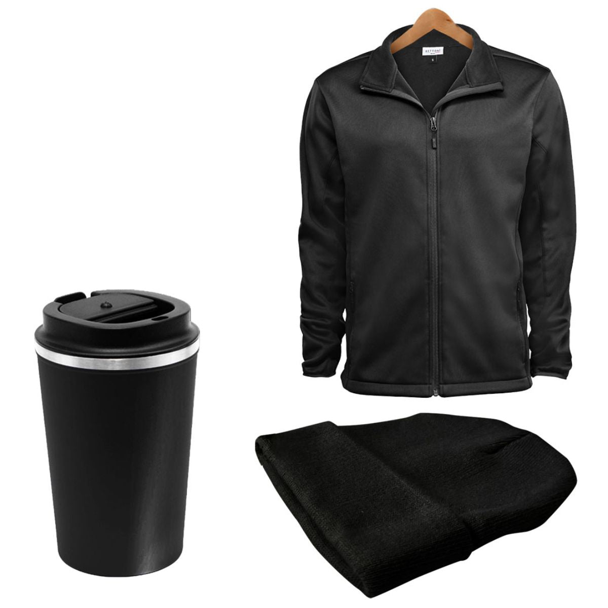 Mens Cozy Commute Gift Set - Black