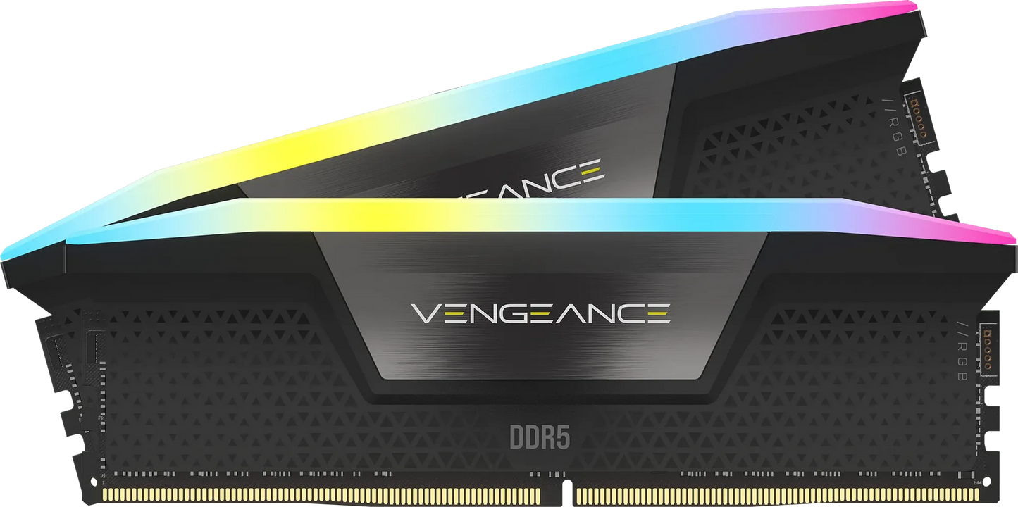 CORSAIR VENGEANCE RGB DDR5 16GB (2 x 8GB) DDR5 5200 CL40-40-40-77 1.25V Intel XMP - BLACK