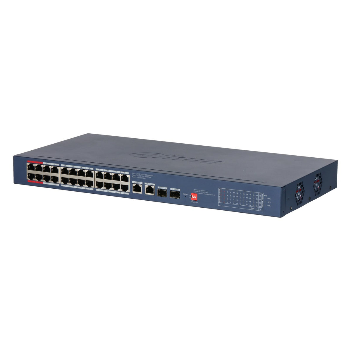 Dahua 28 Port Cloud Managed Gigabit Switch - 24 PoE Ports - 375W (CS4228-24GT-375) - view 3