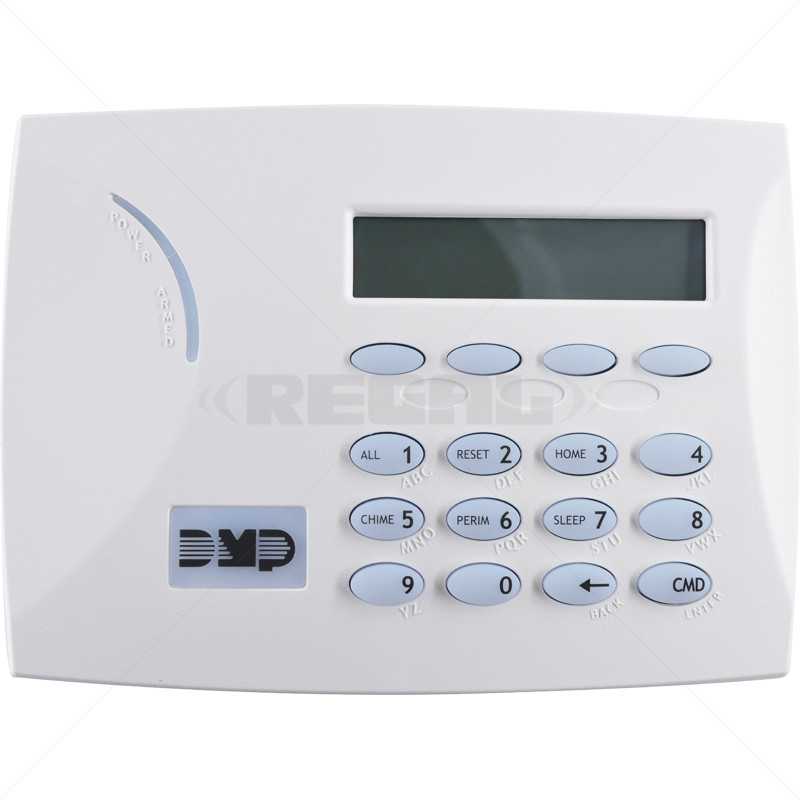 DMP 32 Character LCD Keypad with Green Backlit Keyboard XT and XR Pane