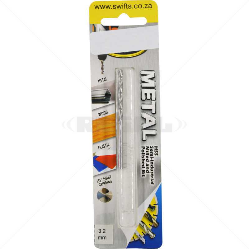 Drill Bit - Steel 3.2mm - 2 Pack