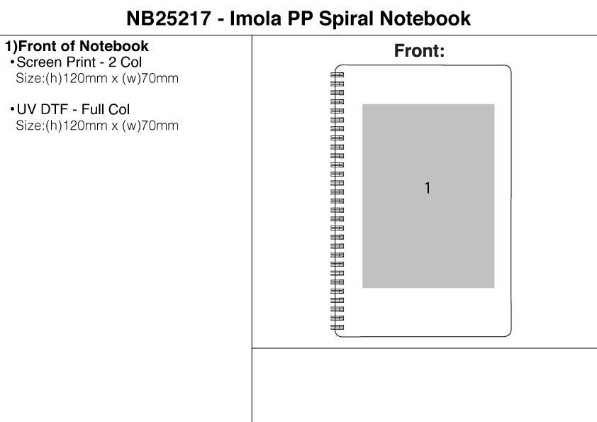 Imola PP Spiral Notebook