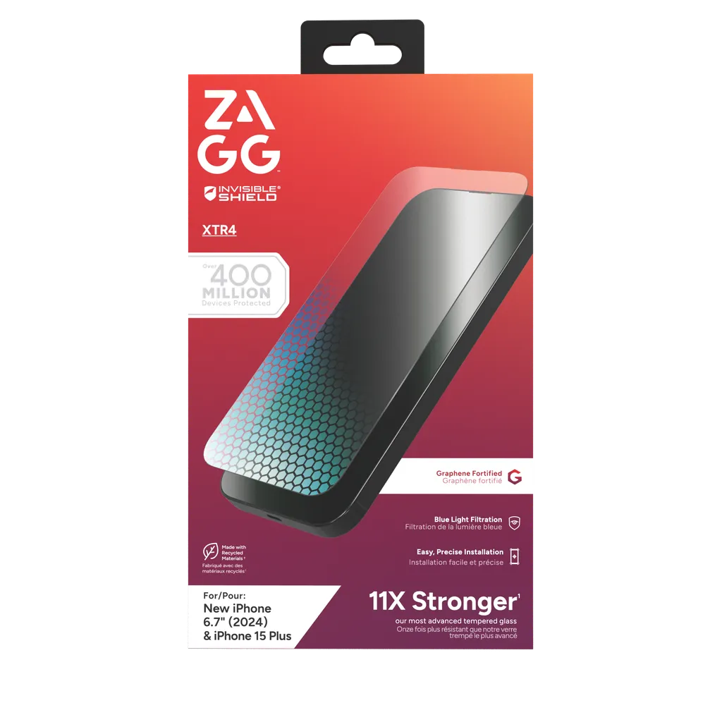 InvisibleShield Glass XTR4 Apple iP16 Plus/15 Plus Screen
