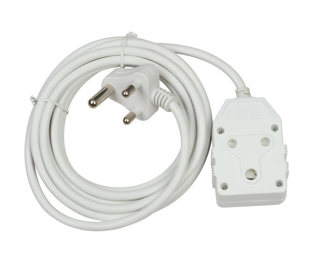 3m 10A Extension Cord with Double Coupler