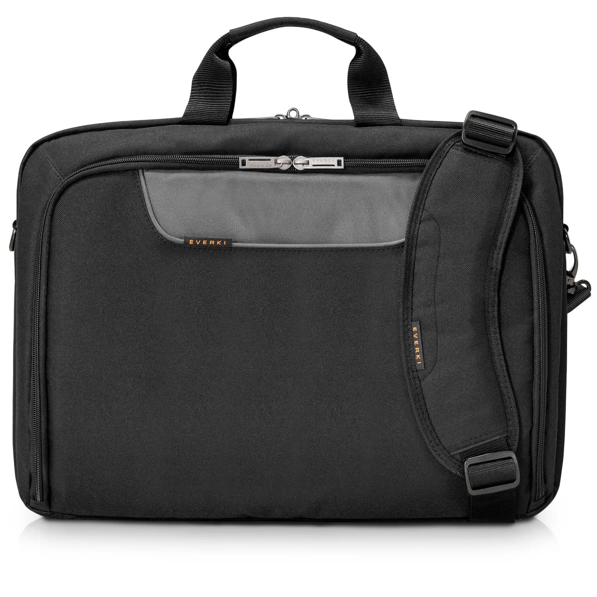 EVERKI ADVANCE BRIEFCASE | Fits up to 18.4 inch laptops | Trolley handle pass-through | Ergonomic two-way shoulder strap