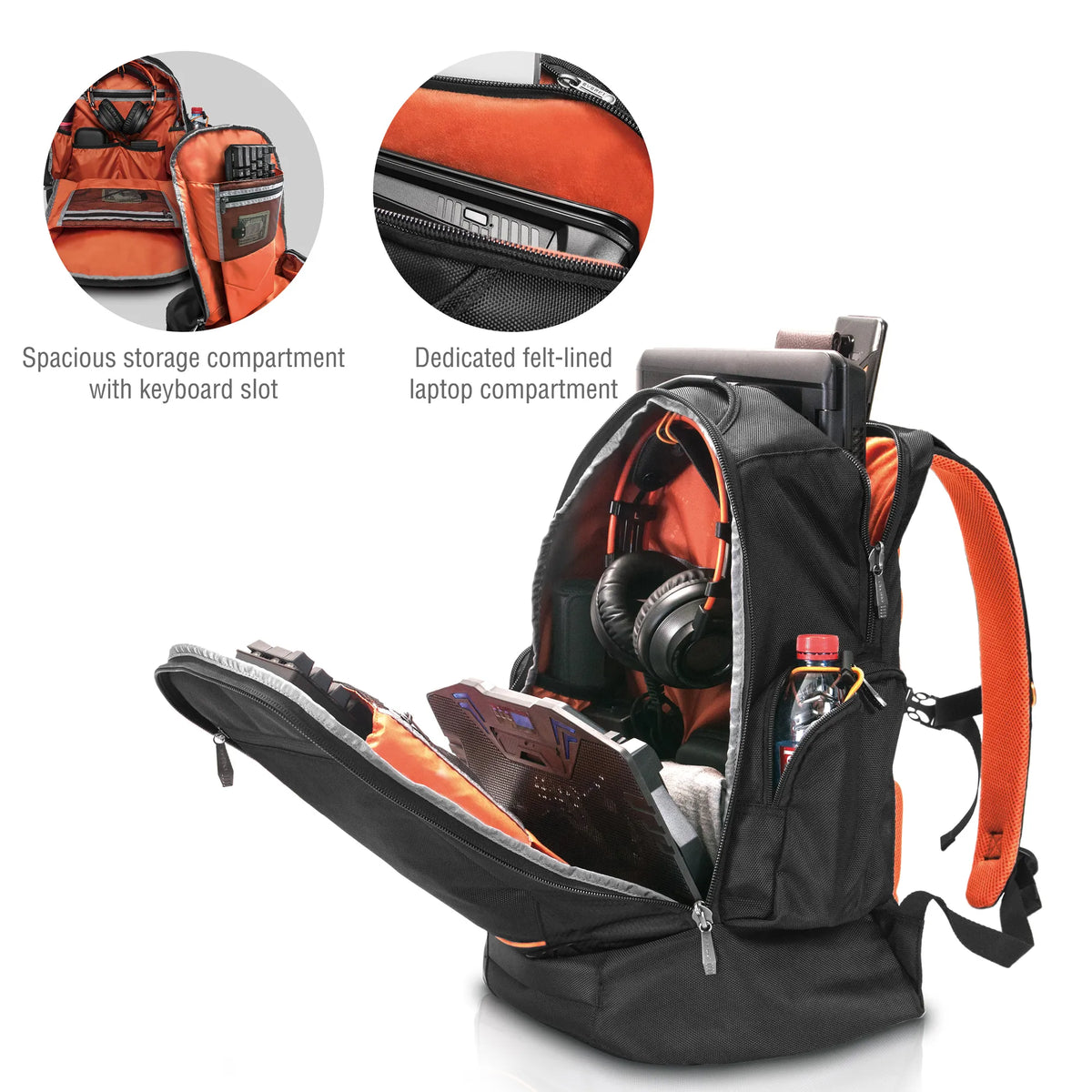EVERKI CONTEMPRO BACKPACK | Fits up to 18.4 inch | Dedicated pockets for keybpard; headphones; and tech gear | Rain cover