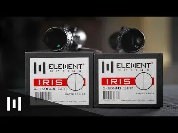 ELEMENT SCOPE IRIS 3-9X40 MOA SFP DUPLEX Guards On Duty Security