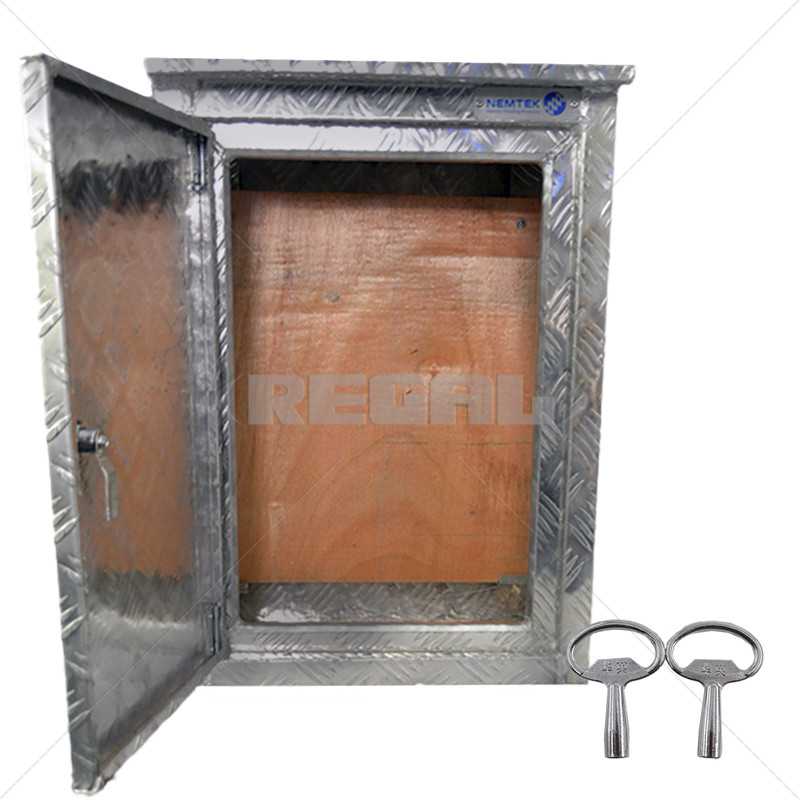 ENCLOSURE Alum Tread Plate Box Large