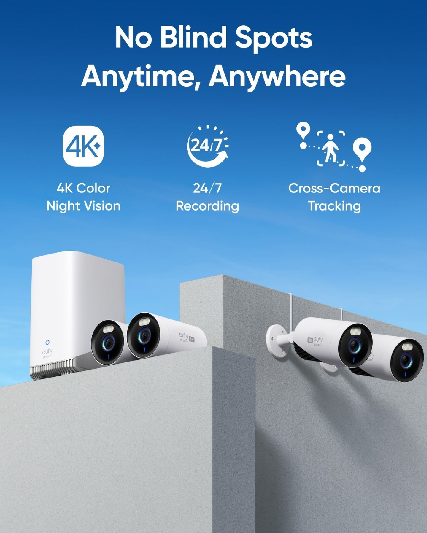 EufyCam E330 (Professional) 4-Cam Kit - Guards On Duty Shop