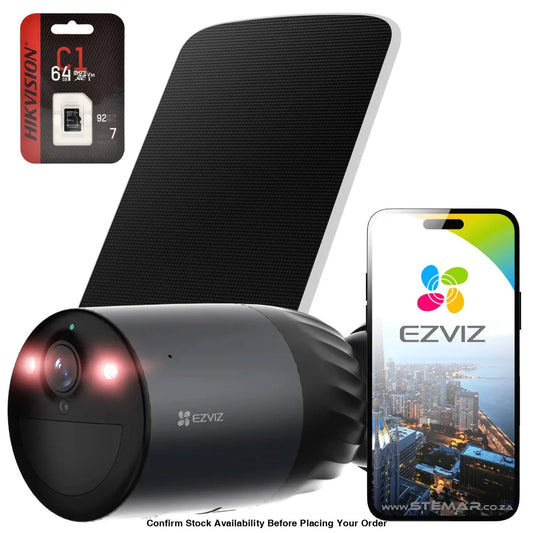 EZVIZ BC1C 4K WiFi Battery Camera (8MP) Solar Panel Kit