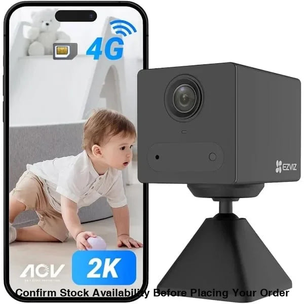 EZVIZ CB2 4G Connectivity 2K Smart Home Camera (Requires a SIM Card)
