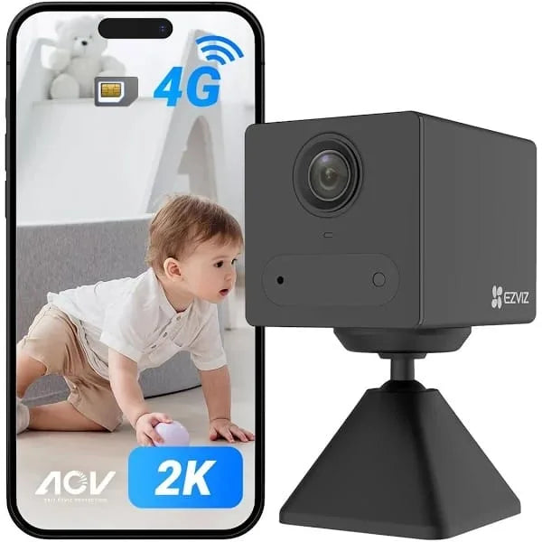 EZVIZ CB2 4G Connectivity 2K Smart Home Camera (Requires a SIM Card)