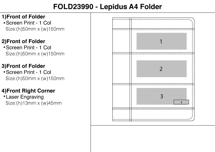 Lepidus A4 Folder