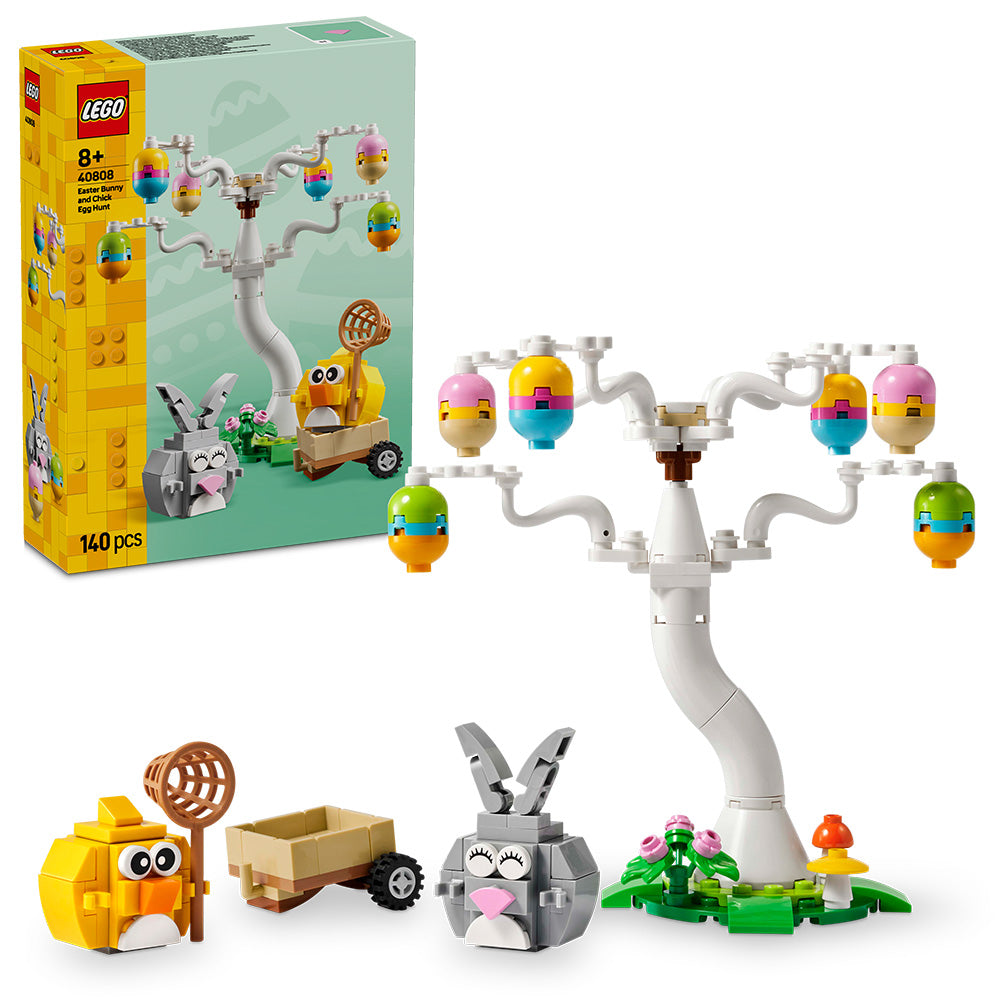 LEGO® Easter Bunny and Chick Egg Hunt Animal Toy Playset Building Kit 40808