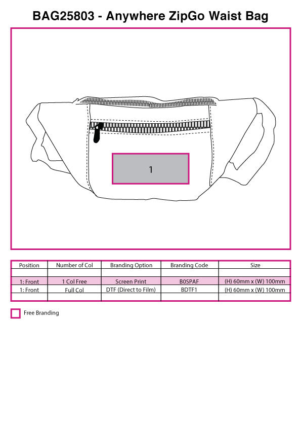 Anywhere ZipGo Waist Bag