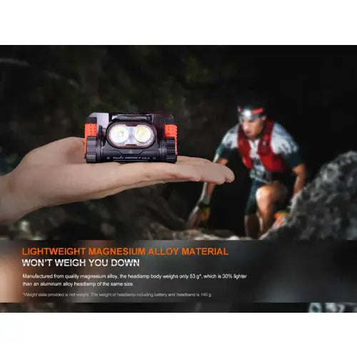 Fenix HM65R-T V2.0 LED Headlamp (Dark Purple)