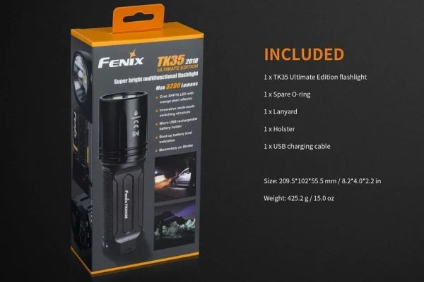 FENIX TK35UE LED FLASHLIGHT BLACK
