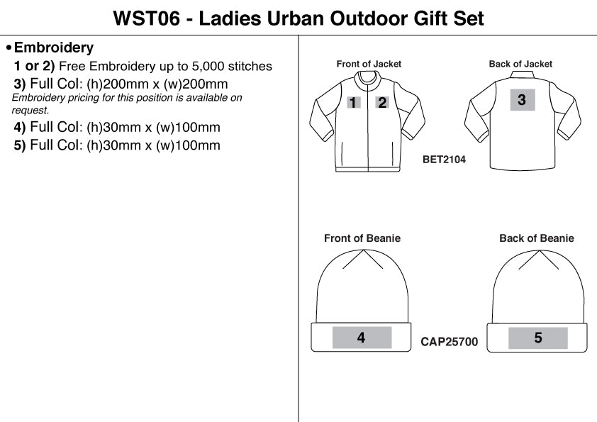 Ladies Urban Outdoor Gift Set