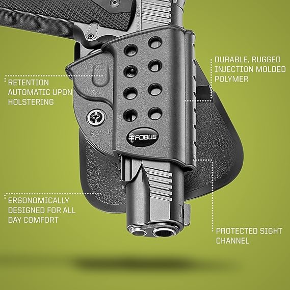 FOBUS PADDLE HOLSTER 1911 W/RAIL