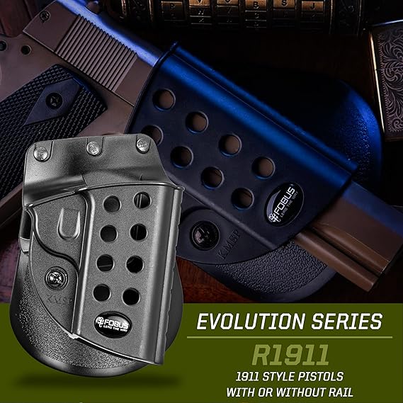 FOBUS PADDLE HOLSTER 1911 W/RAIL