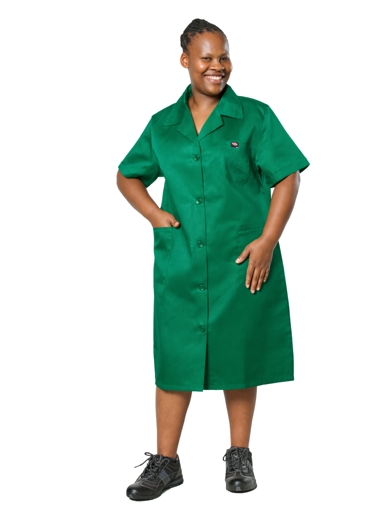 Ladies Wraparound Dress - Short Sleeve