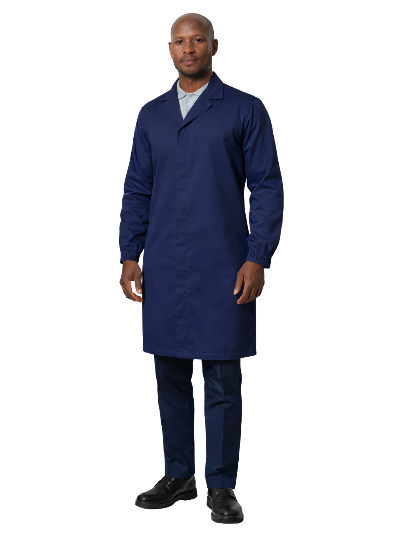 HACCP Dustcoat / Lab coat with concealed press studs closure - Long Sleeve