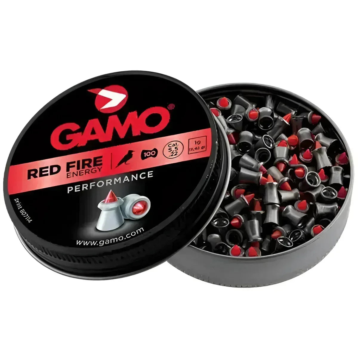 Gamo Red Fire Pellets – 5.5mm (Pack of 100) (Bulk Buy 10 X Tins) - Guards On Duty Shop & Security Guards