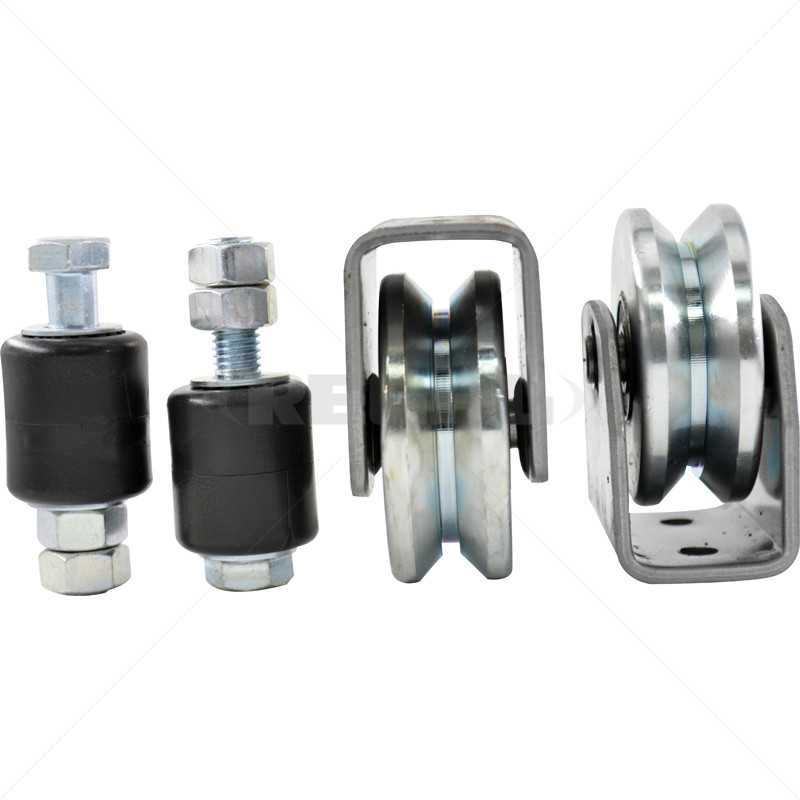 Gate Wheel Kit - 80mm E/Plated (Silicon sealer)