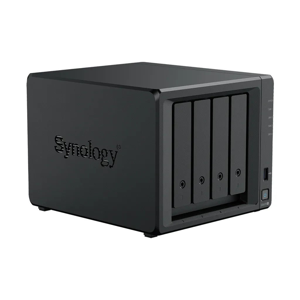 Synology DiskStation DS425+ 4 Bay - Intel Celeron J4125 4C CPU 2 GB soldered DDR4 non-ECC (1 memory slot upgradeable to 6GB)