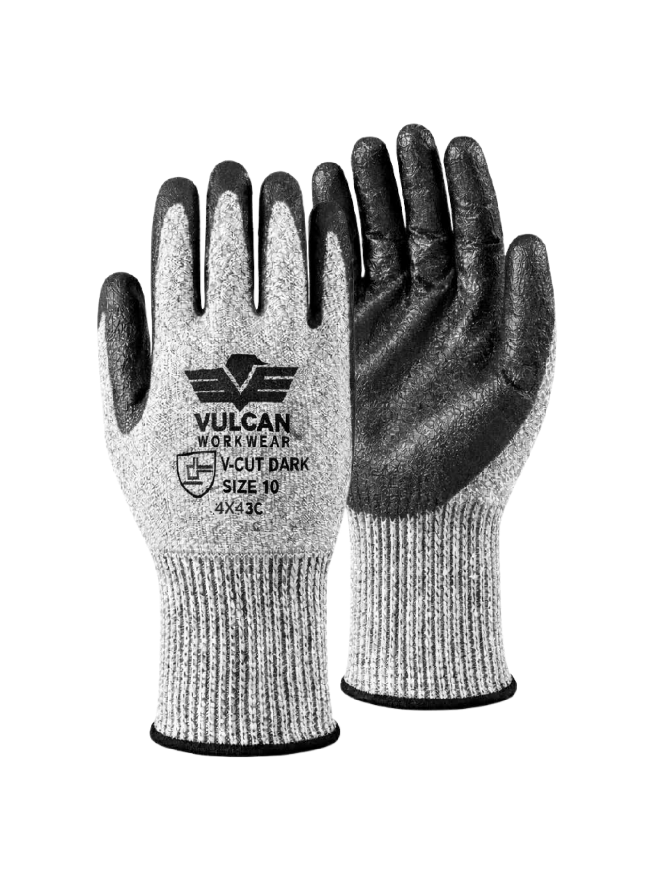 Dark1 Cut Glove, Nitrile Black Palm, Grey Shell
