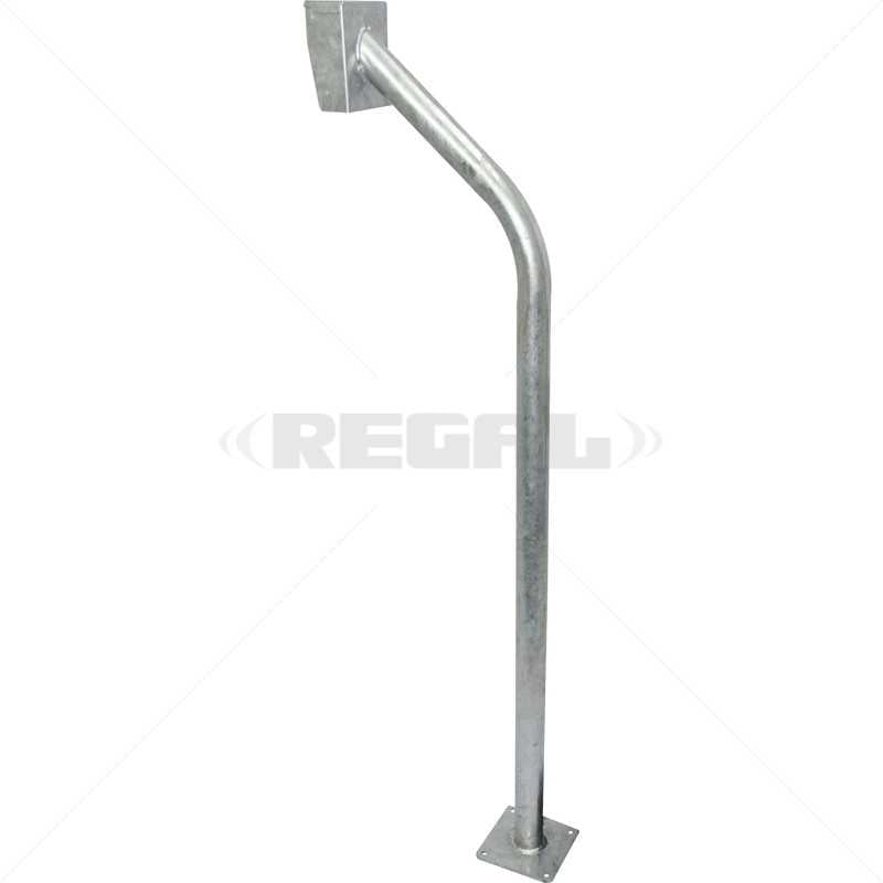 Gooseneck - Galv Rainshield & Base Plate (PVC Bond)