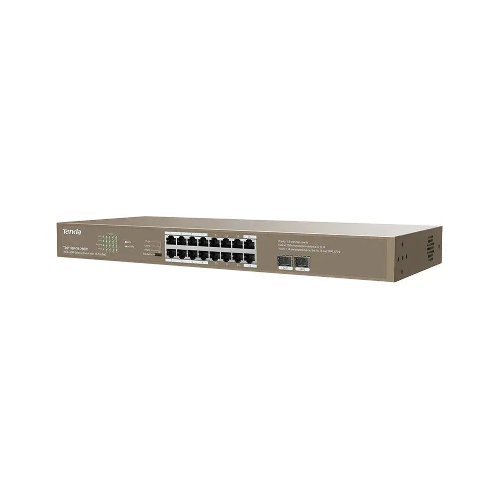 TENDA RACKMOUNT SWITCH GIGABIT 16 PORT POE Guards On Duty Security