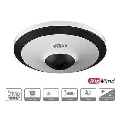 Dahua 5MP Fisheye 10m IR 1.4mm Guards On Duty Security