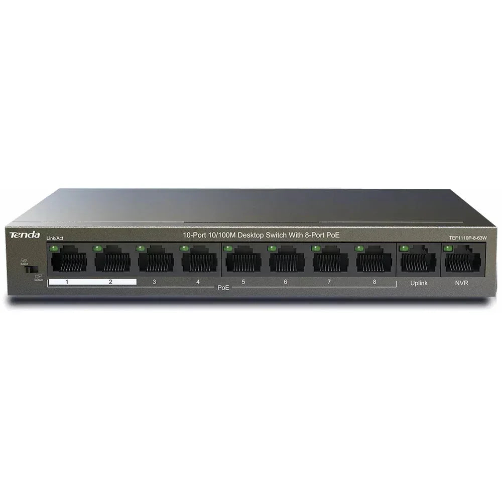 TENDA DESKTOP SWITCH 10/100 8-PORT POE Guards On Duty Security