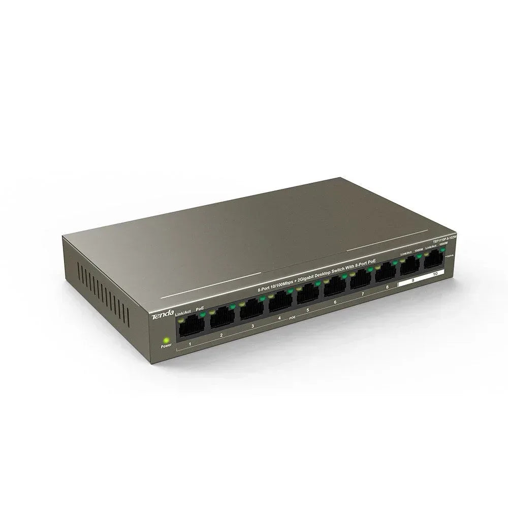 TENDA DESKTOP SWITCH 10/100 8-PORT POE Guards On Duty Security