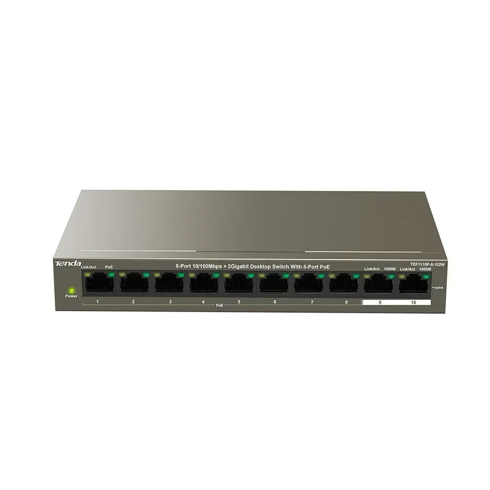TENDA DESKTOP SWITCH 10/100 8-PORT POE Guards On Duty Security